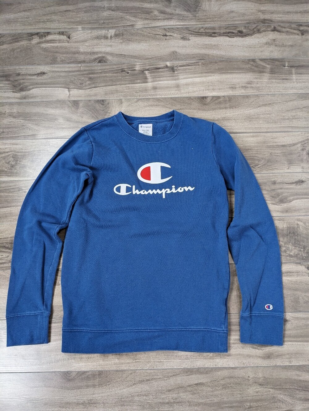 Kids Champion Blue Sweatshirt Size XXL 18/20